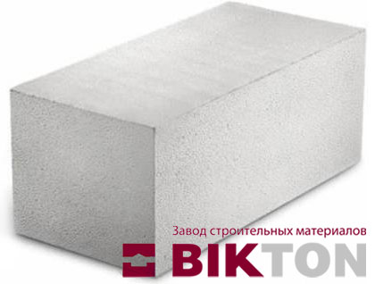 Блок пенобетонный (пеноблок) D-500 Bikton 625x100x250