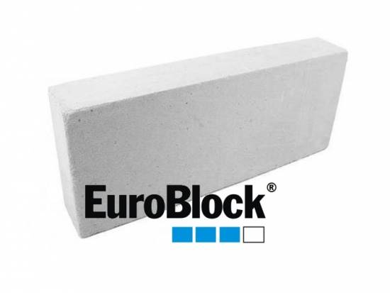 Блок газобетонный перегородочный 600*400*100мм В 3,5 D 600кг/м3 EuroBlock