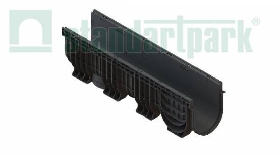 Лоток водоотводный PolyMax Basic ЛВ-20.26.30-ПП пластиковый