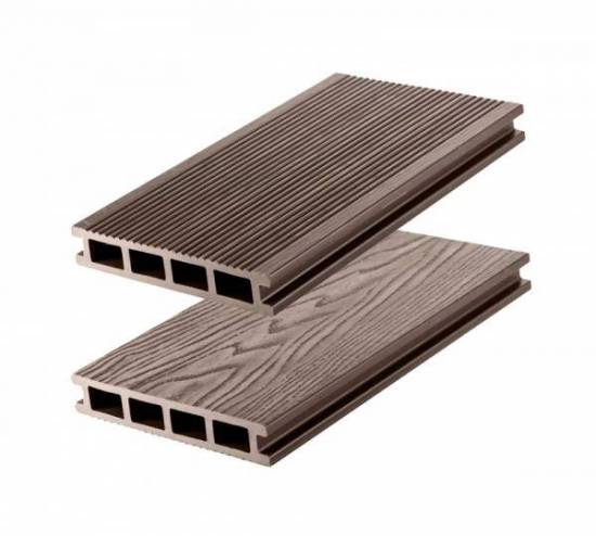 Террасная доска Cm Deking (Декинг) Vintage ДПК (пустотелая) 4000х140х25 мм, цвет WENGE (венге)