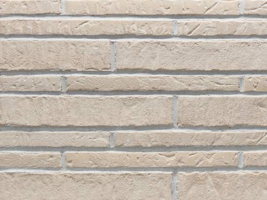 Фасадная плитка (ригель) Stroeher Zeitlos 351 kalkbrand, длинный формат 400x71x14 мм