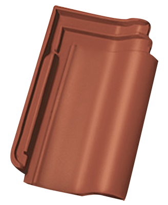 Керамическая черепица Nelskamp F 15, цвет Медно-красный