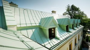 Алюминиевая кровля Система PREFALZ 10 Белый P.10 RAL 9002 Prefa