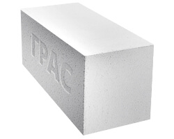 Газобетонный блок ГРАС D350, 600x200x400 мм