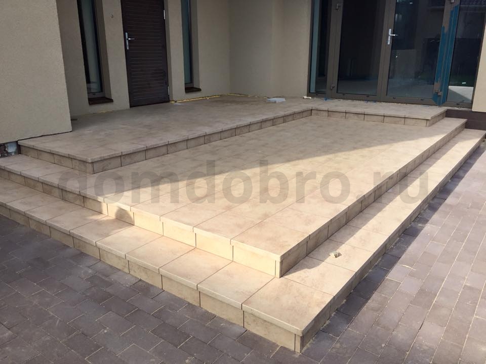 Клинкерная ступень фронтальная Asar 635 gari Stroeher для крыльца