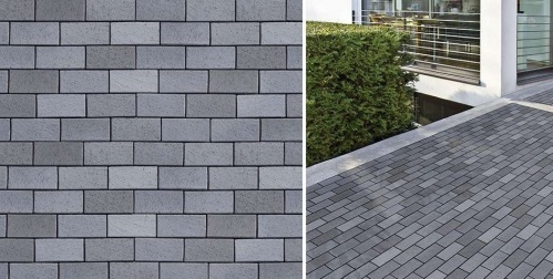 Тротуарный кирпич «ABC-Klinkergruppe» Berlin blau-anthrazit 200х100х45