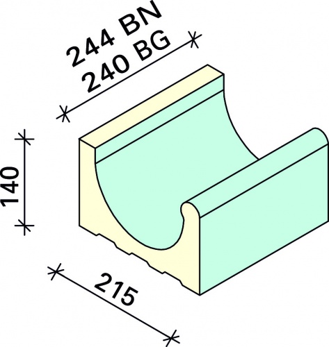 Лоток Interbau 244x215x140, арт. 5100