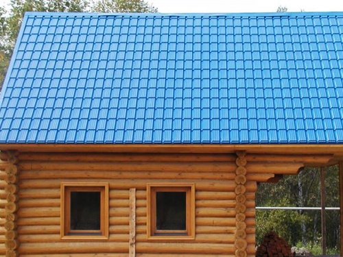 Металлочерепица модерн 0,45 PE RAL 9004